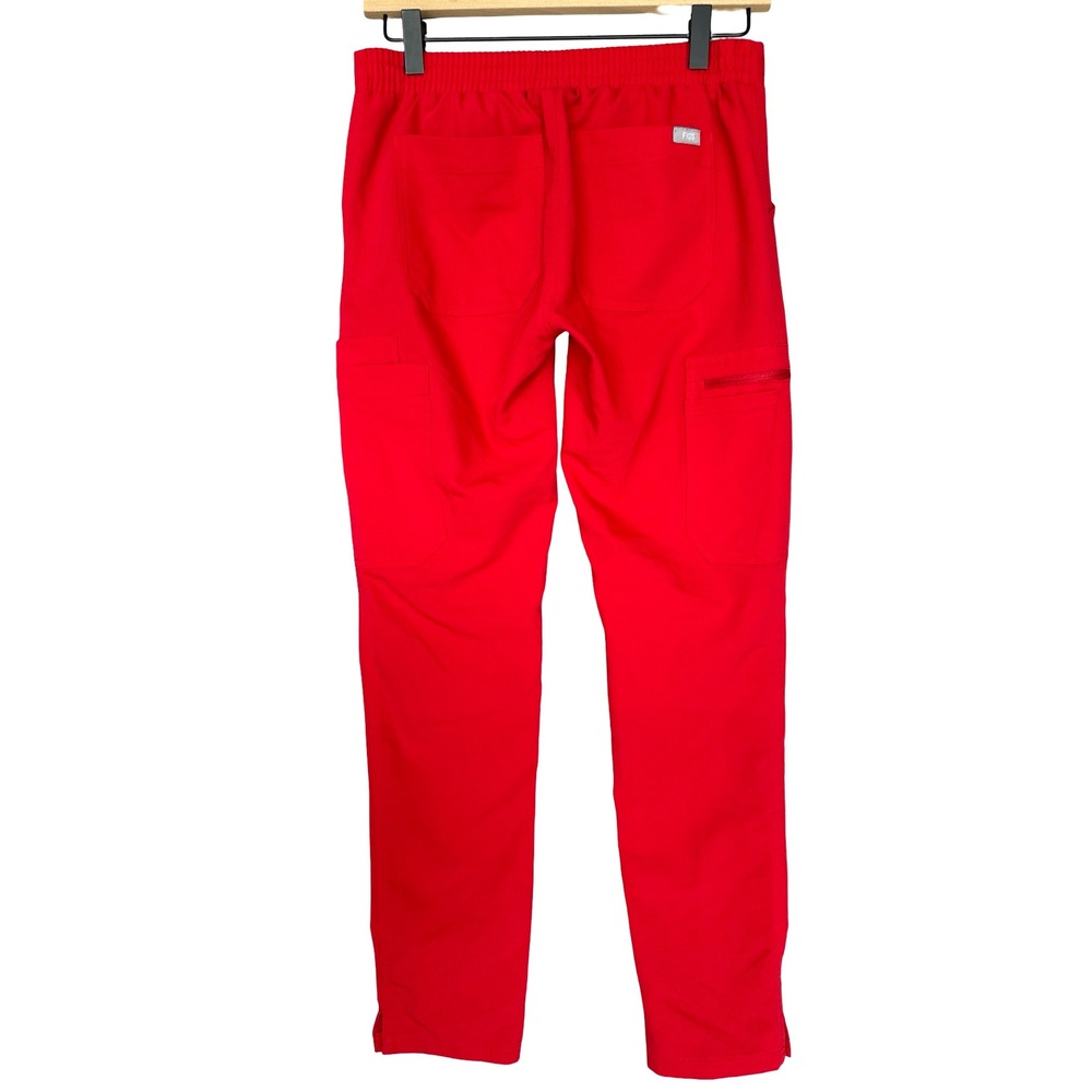 Figs High Waisted Yola Skinny Red Stretch Anti-Wrinkle Scrub Pants Size XXS - Picture 9 of 12